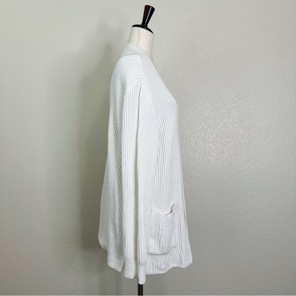 Madewell Nolan Open Front Ribbed Knit Women's Cardigan, Sz Large - Picture 7 of 13